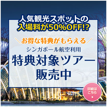 人気観光地の入場料50%OFF 対象ツアー