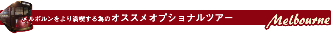 メルボルンをより満喫する為のオススメオプショナルツアー