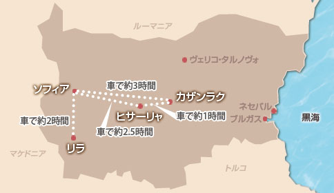 ヒサーリャを訪れるプランmap