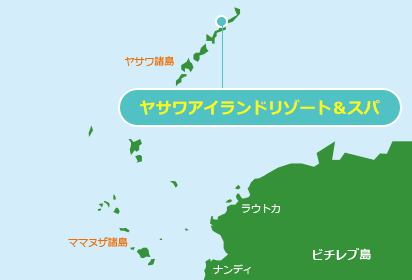 ヤサワアイランドリゾート＆スパ　地図