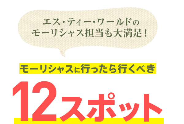 エス・ティー・ワールドのモーリシャス担当も大満足！モーリシャスに行ったら行くべき12スポット