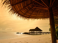 ROBINSON CLUB MALDIVES 夕景