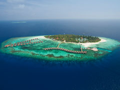 ROBINSON CLUB MALDIVESリゾート空撮