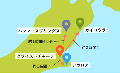 テカポ級の星空グレートバリア島プラン地図