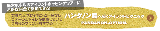 オプショナル　パンダノン島　ムービー＆スケジュール