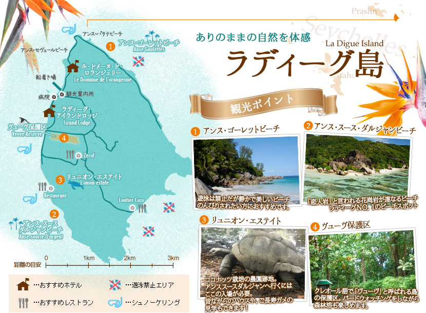 ありのままの自然を体感「ラディーグ島」